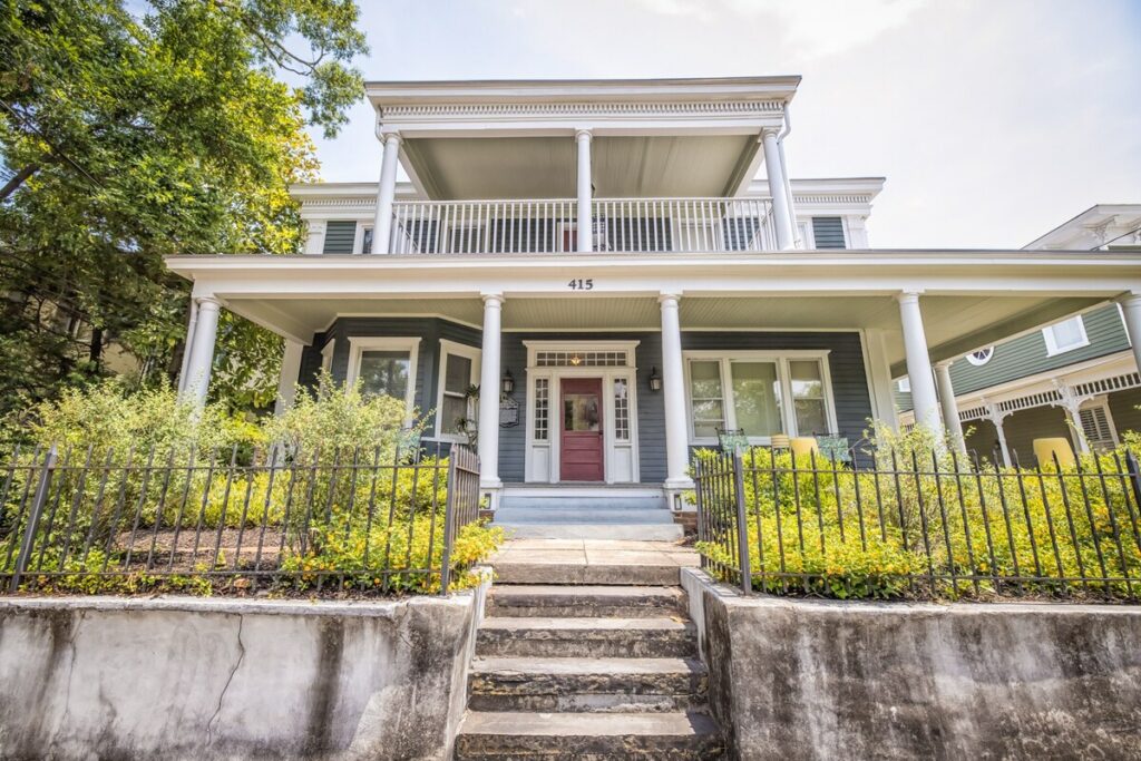 Exterior of Front Street condos, perfect for hosting a bridal party in Downtown Wilmington, NC